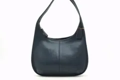 オールド コーチ ヴィンテージ ワン ショルダーバッグ D7D 9025 バッグチャーム レザー 紺 ネイビー COACH 5127h