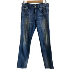 美品 RED CARD レッドカード Anniversary 25th ストレッチ テーパード デニムパンツ ジーンズ AB25506 W24 インディゴブルー レディース 古着 中古 USED