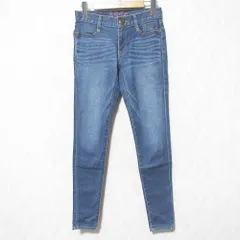 美品 BURBERRY BLUE LABEL バーバリーブルーレーベル ストレッチ デニムパンツ ジーンズ サイズ36 ブルー レディース 古着 中古 USED