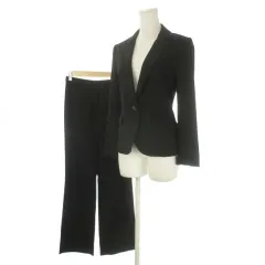 クミキョク 組曲 KUMIKYOKU NOIR ブラックフォーマル 1 セットアップ パンツスーツ 黒 ブラック ノッチドラペル シングルボタン 長袖 /CK11 ■GY58