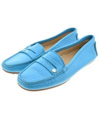 Louis Vuitton ローファー モカシン ブルー ゴールド金具 - メルカリ