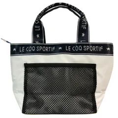 未使用 le coq sportif ルコックスポルティフ カートバッグ ミニトートバッグ ゴルフ ホワイト レディース 古着 中古 USED