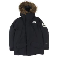 美品△THE NORTH FACE ザ・ノースフェイス ND91807 ANTARCTICA PARKA アンタークティカパーカー GORE-TEX ゴアテックス ロゴワッペン エコファー・フード付き ダウンジャケット ブラック M 正規品 メンズ