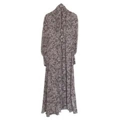 美品 FRAY I.D フレイアイディー フラワープリント シアーワンピース サイズ1 パープル レディース 古着 中古 USED