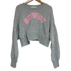 美品 23AW Ray BEAMS レイビームス 長袖 ショート スウェットトレーナー グレー レディース 古着 中古 USED