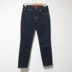 美品 RED CARD レッドカード 30th Anniversary アニバーサリー ストレッチ スリム デニムパンツ ジーンズ 263303 W24 インディゴ レディース 古着 中古 USED
