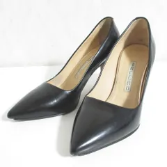 良品 PELLICO ペリーコ エナメル ポインテッドトゥパンプス サイズ35 22cm相当 ブラック レディース 古着 中古 USED