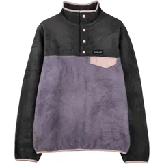 古着 パタゴニア Patagonia ライトウェイトシンチラスナップT 25455FA18 ハーフスナップ ツートン フリースプルオーバー/eaa608941