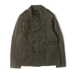【美品】MOORER ムーレー ジャケット オリーブグリーン サイズ:50 | 近年モデル T/C ギャバ ミリタリー ジャケット (GABETTI-WCO) | アウター ブルゾン 上着 | イタリア製【メンズ】【中古】