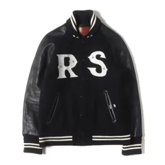 RATS ラッツ スタジャン ブラック 黒 サイズ:S | WTAPS FILTHYロゴ 袖レザー メルトン スタジャン | アウター ブルゾン 上着 | コラボ アイテム【メンズ】【中古】