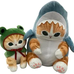 186001 タグ付き モフサンド サメにゃん カエルにゃん ２点まとめ売り