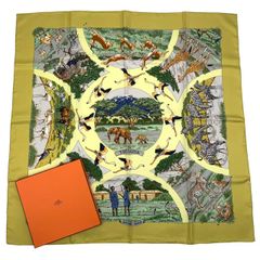 HERMES*エルメス ランチョンマット4枚セット 希少 鳥 ボタニカル