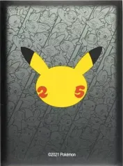【中古】サプライ ポケモンカードゲーム デッキシールド ポケモン25周年記念ロゴ(黒) ポケモンセンター海外限定