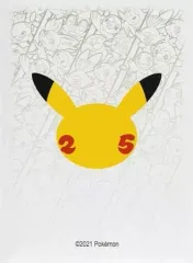 【中古】サプライ ポケモンカードゲーム デッキシールド ポケモン25周年記念ロゴ(白) ポケモンセンター海外限定