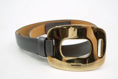 グッチ バックル ベルト サイズ 60 24 トムフォード期 037 1476 レザー