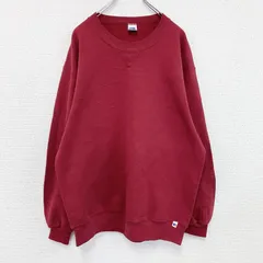 古着 used　80s～　RUSSELL　ラッセル　スウェット/トレーナー　前V　ヴィンテージ　赤　レッド　LTサイズ