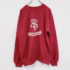 古着 used　80s　Hanes　ヘインズ　スウェット/トレーナー　ラグランスリーブ　ヴィンテージ　赤　レッド　XLサイズ