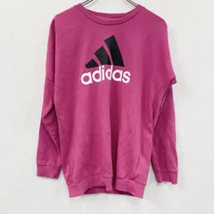 古着 used　adidas　アディダス　長袖Tシャツ/ロンT　デカロゴ　パフォーマンスロゴ　ピンク　Sサイズ