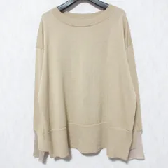 美品 24AW simplicite シンプリシテェ ウールニットセーター 24080700818030 ベージュ レディース 古着 中古 USED