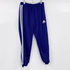 古着 used　adidas　アディダス　トラックパンツ/ジャージ　パフォーマンスロゴ　青　ブルー　