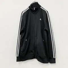 古着 used　adidas　アディダス　トラックジャケット/ジャージ　パフォーマンスロゴ　黒　ブラック　Mサイズ