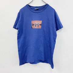 古着 used　Volcom　ボルコム　半袖プリントTシャツ　青　ブルー　Mサイズ