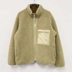 古着 used　UNIQLO U　ユニクロユー　ボアフリースリバーシブルジャケット　ベージュ　Lサイズ