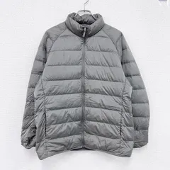 古着 used　UNIQLO　ユニクロ　ウルトラライトダウンジャケット　ダウン90%　灰色　グレー　XLサイズ