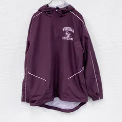 古着 used　90s　HOLLOWAY　ハーフジッププルオーバージャケット　ヴィンテージ　ボルド―　Mサイズ