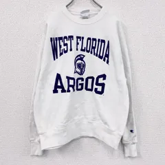 古着 used　Champion　チャンピオン　リバースウィーブ　スウェット/トレーナー　カレッジプリント　白　ホワイト　Mサイズ