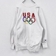 古着 used　90s　Champion　チャンピオン　リバースウィーブ　スウェット/トレーナー　刺繍タグ　ホワイト　XLサイズ