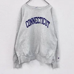 古着 used　90s　Champion　チャンピオン　リバースウィーブ　スウェット/トレーナー　刺繍タグ　霜降りグレー　XLサイズ