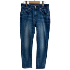 美品 RED CARD レッドカード 30th Anniversary スリムデニムパンツ ジーンズ サイズ23 インディゴ レディース 古着 中古 USED