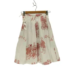 ユーズドフルギ USED古着 {{JINLI FASHION}}グラフィックプリントタックスカート レディース  7