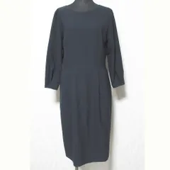 美品 BEAUTY&YOUTH ビューティーアンドユース ユナイテッドアローズ ツイルタックワンピース 1626-126-3908 サイズS ネイビー レディース 古着 中古 USED