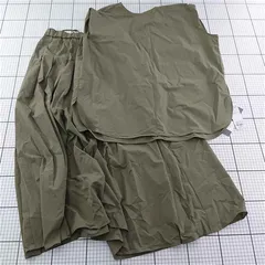 ◇ Θ アンフィーロ UNFILO FINE MOVE セットアップ トップス＆パンツ カーキ系 レディース M E  【1512220051094】