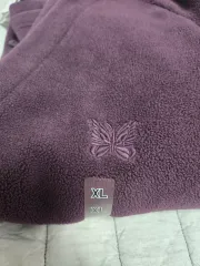 ユニクロ X ニードルズ フリース カーディガン パープル XL サイズ