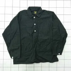 ◇ Θ ヒューストン HOUSTON ミリタリーシャツジャケット ブラック系 メンズ L E  【1512220051698】