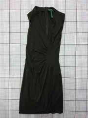 ◇ Θ ローレン ラルフローレン LAUREN RALPH LAUREN ノースリーブワンピース XS ブラック系 レディース E  【1512220051650】