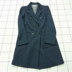 ◇ ⊇ イエナ IENA ダブルブレストロングコート ネイビー 36 レディース E  【1601070016442】