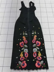 ◇ Θ グレースコンチネンタル GRACE CONTINENTAL 刺繍ワンピース ブラック系 36 レディース E  【1601070016374】