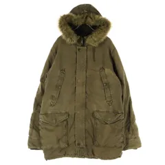 Johnbull ジョンブル 長袖 裏ボア ミリタリー風 中綿ジャケット L ブラウン N-3B風 メンズ 古着