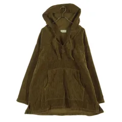 MexiPa メキパ 日本製 コットン 長袖 コーデュロイ メキシカン パーカー S ブラウン メンズ 古着