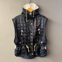 アディダス 90s フィアット フラワー フード ベスト (L) サテン