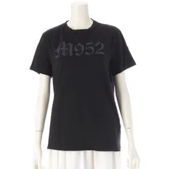 モンクレール コットン クルーネック プリント 半袖Ｔシャツ トップス ブラック L【中古】