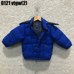 ポロ ラルフローレン キッズ ブルー ダウン アウター
