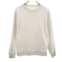 adidas アディダス 長袖 スウェット トレーナー L ライトグレー レディース 古着