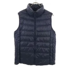 UNIQLO ユニクロ ウルトラライト ダウンベスト XL ネイビー レディース 古着