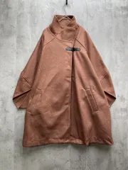 新品 Diosfront ディオスフロント A05B1691DF フェイクウール タートル ポンチョ コート sizeM/茶 ◆■レディース