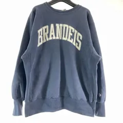 【中古】90s Champion BRANDES REVERSE WEAVE サイズL メキシコ製 ネイビー チャンピオン[17]